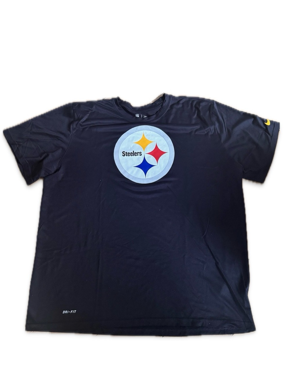 NFL Pittsburgh Steelers Black Crewneck Logo Tee